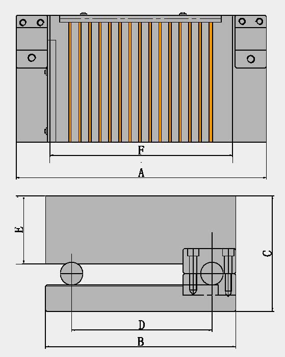 drawing of Magnetic sine plate 